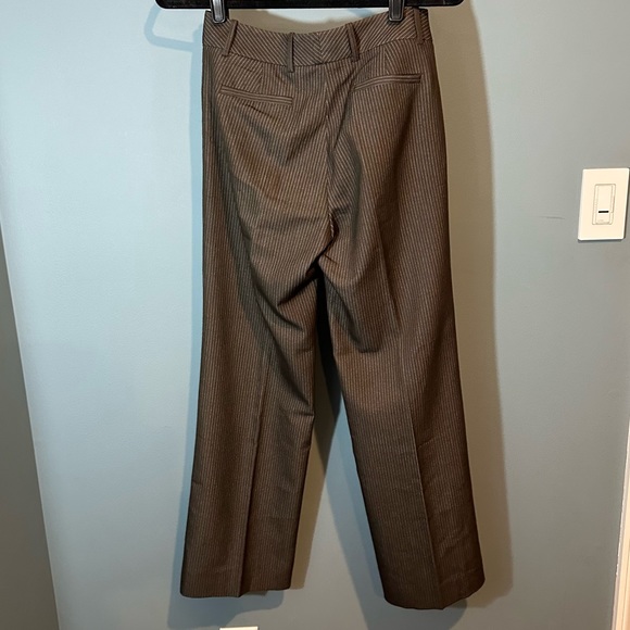 Brown with White Pin Stripe Work Pants - Picture 4 of 7